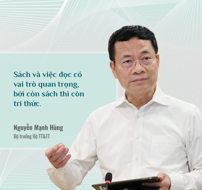 Bộ trưởng Nguyễn Mạnh Hùng nói về đọc sách