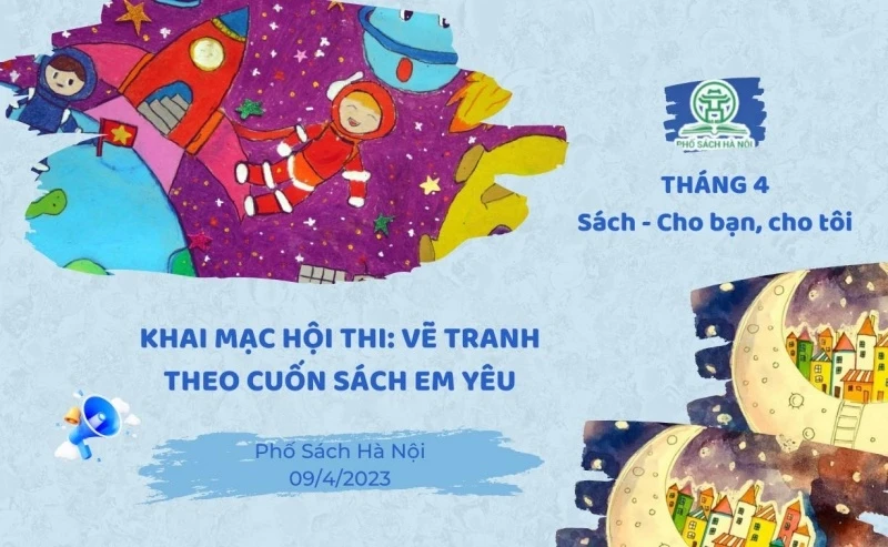 Phát động hội thi vẽ tranh với thông điệp 'Sách - Cho bạn, cho tôi'