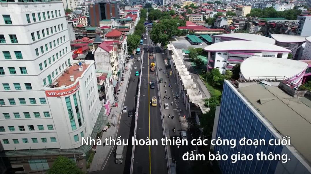 Cầu vượt chữ C trước ngày thông xe