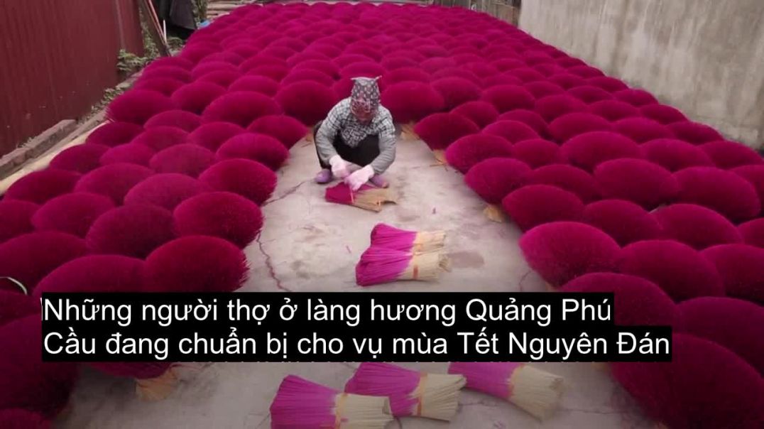 Làng hương ở Hà Nội lên báo Pháp