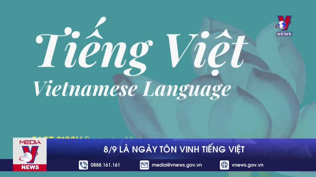 08-9 là Ngày tôn vinh tiếng Việt