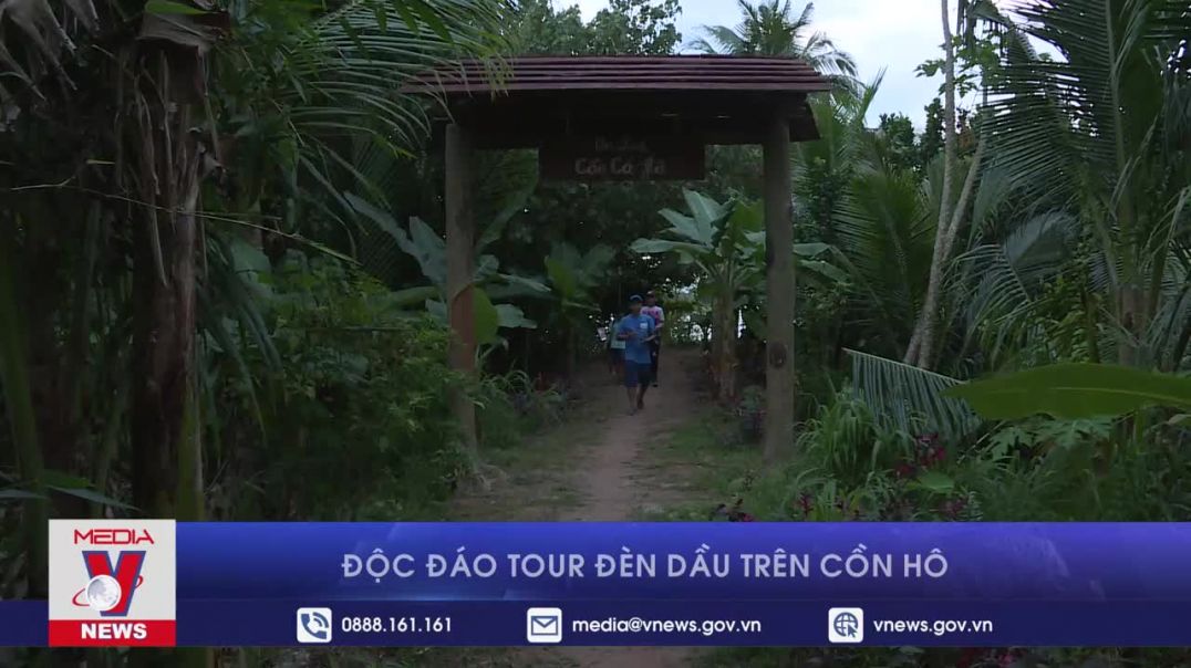 Độc đáo tour đèn dầu trên Cồn Hô