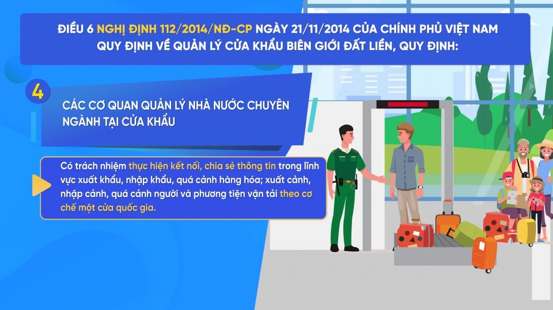 Vai trò của các cơ quan chức năng tại cửa khẩu biên giới đất liền