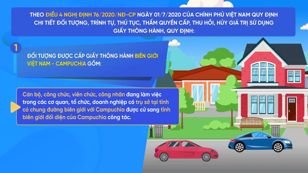 Những đối tượng được cấp giấy thông hành qua cửa khẩu biên giới đất liền