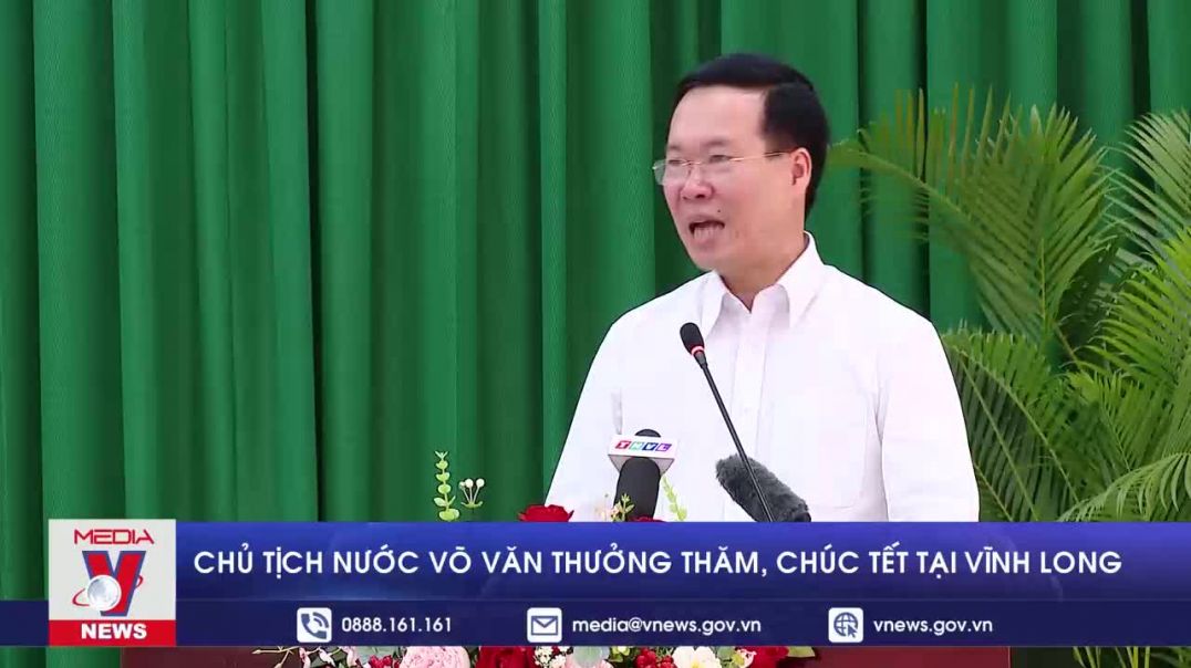 Chủ tịch nước Võ Văn Thưởng thăm, chúc Tết tại Vĩnh Long