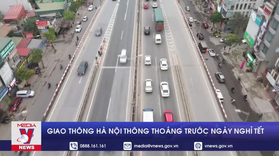 ⁣Giao thông Hà Nội thông thoáng trước ngày nghỉ Tết