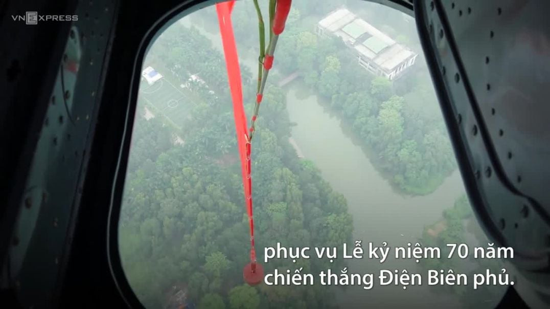 Đội trực thăng luyện tập kỷ niệm chiến thắng Điện Biên Phủ