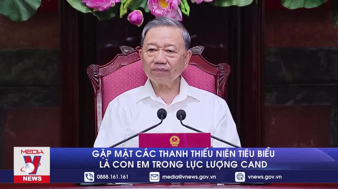 Gặp mặt các thanh thiếu niên tiêu biểu là con em trong lực lượng Công an nhân dâ