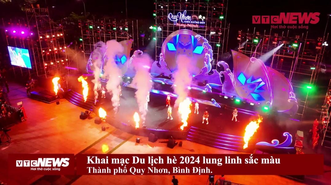 ⁣Pháo hoa tầm cao rực sáng bầu trời TP Quy Nhơn, đón chào mùa Du lịch hè năm 2024