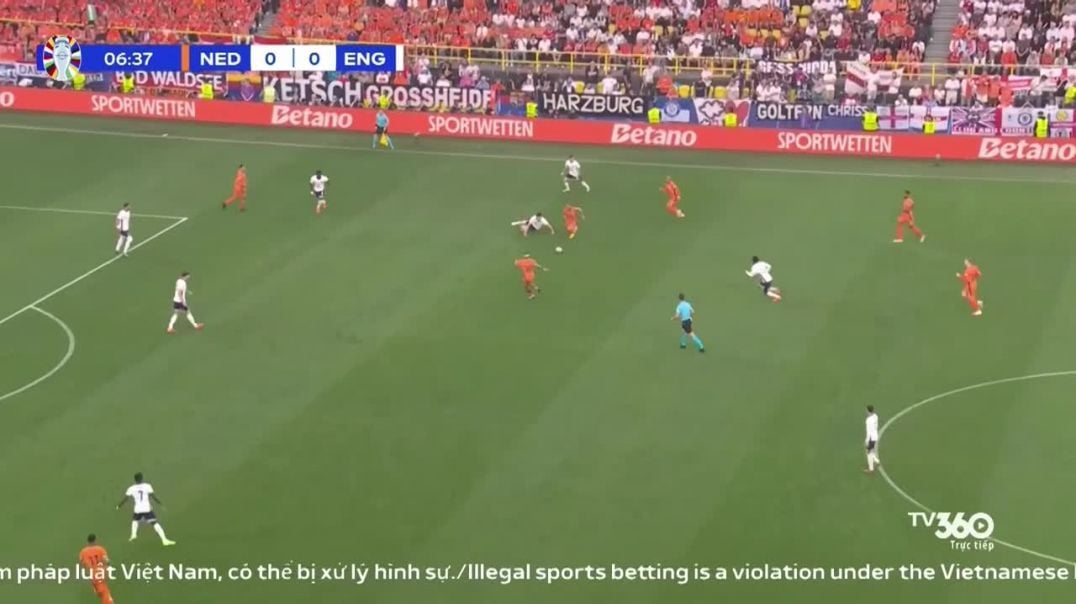 Highlight Anh đánh bại Hà Lan 2-1 ở bán kết Euro 2024