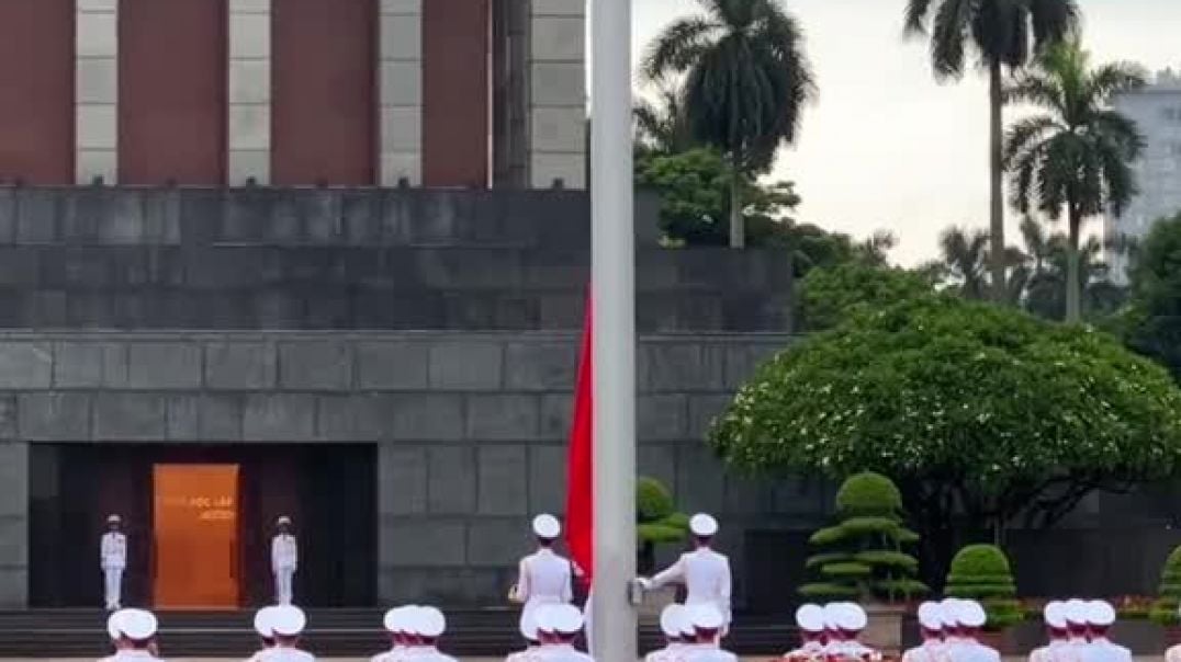 Lễ thượng cờ tại Quảng trường Ba Đình trong những ngày Thu lịch sử