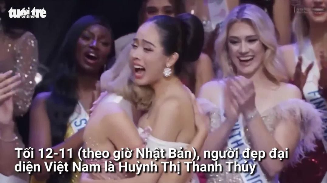 ⁣Khoảnh khắc đại diện nhan sắc Việt Nam Thanh Thủy đăng quang Miss International 2024