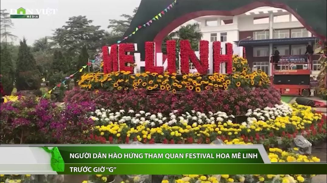 Video- Người dân mê mẩn tham quan Festival Hoa Mê Linh trước giờ G